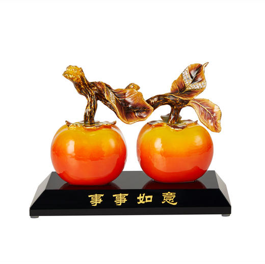 佛罗端斯-新款珐琅彩事事如意摆件家居中式摆件电视酒柜玄关装饰礼品 商品图0