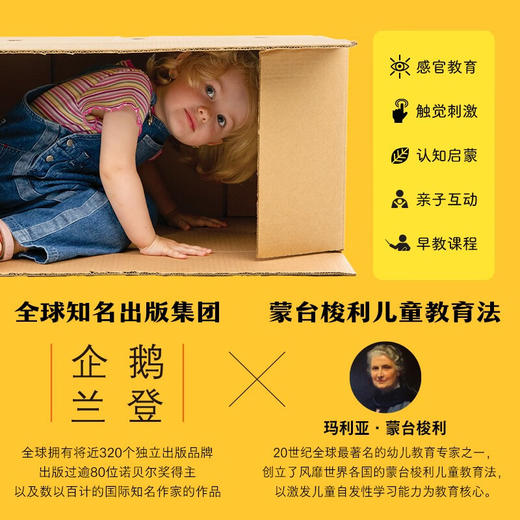 蒙台梭利早教启蒙书 到处摸一摸 3-6岁 尼古拉·爱德华兹 著 幼儿启蒙 商品图1