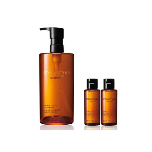 【国际妆品 线上专享】植村秀臻萃养肤洁颜油450ml赠品洁颜油50ml*2 商品图0