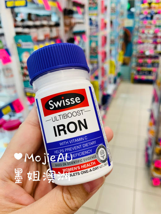 Swisse 补铁片气血头晕经期孕妇肤色黄 30粒 墨姐澳洲代购 商品图0