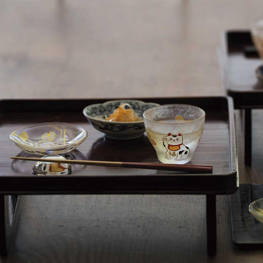 日本进口石塚硝子十二生肖烧酒杯玻璃水杯清酒杯津轻手工杯 商品图3