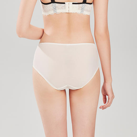 都市丽人蕾丝网布系列网布+蕾丝低腰三角内裤YP32H1 商品图2