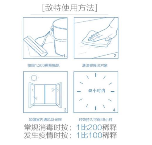 敌特宠物消毒液除臭杀菌祛尿味消毒水1000ml 商品图3