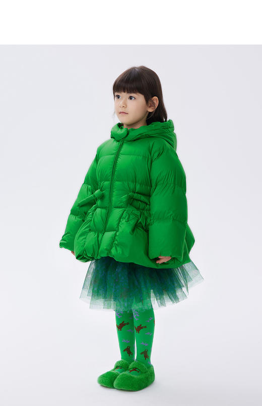 JNBY    22年冬款  中长款带帽羽绒服  1MAC11810 商品图4