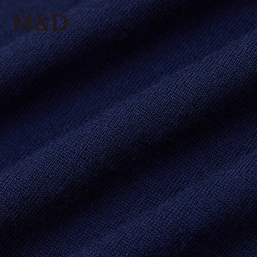 MD名盾秋冬新款男士长袖T恤商务纯色长袖新疆长绒棉百搭polo衫 商品图3