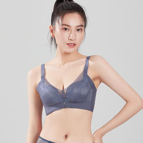 都市丽人舒软挺塑调整型内衣AB:中厚C:薄3/4杯蕾丝塑身文胸四排树脂胶圈LJ34A3