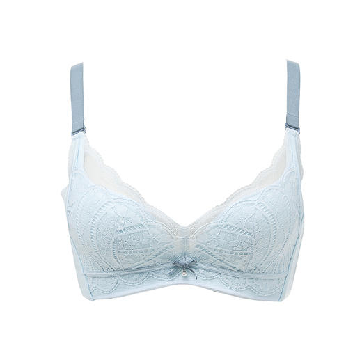 都市丽人聚拢升杯内衣B:中厚C:薄3/4杯蕾丝文胸三排树脂胶圈YB32C2 商品图3