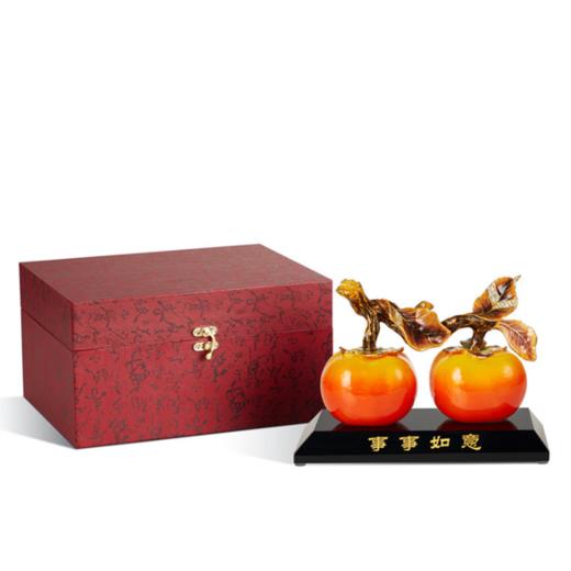 佛罗端斯-新款珐琅彩事事如意摆件家居中式摆件电视酒柜玄关装饰礼品 商品图4