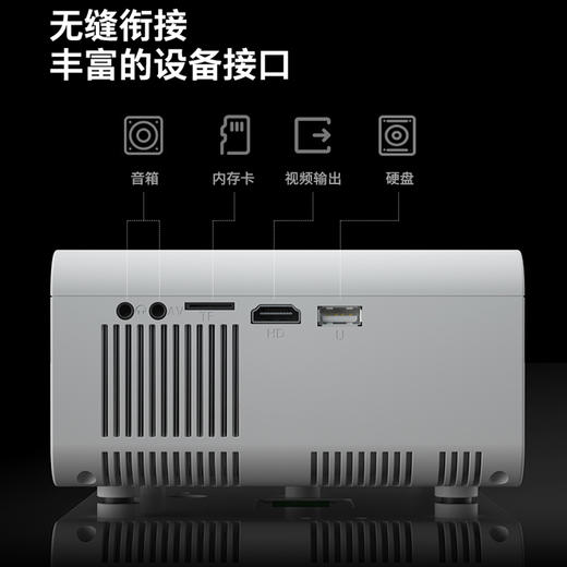 soopii（首佩）无线安卓AI语音投影仪 PR18 商品图2