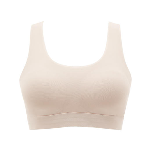 都市丽人少女三步优选内衣无尺码薄背心式泳布文胸无排扣无钢圈BB36C5 商品图3