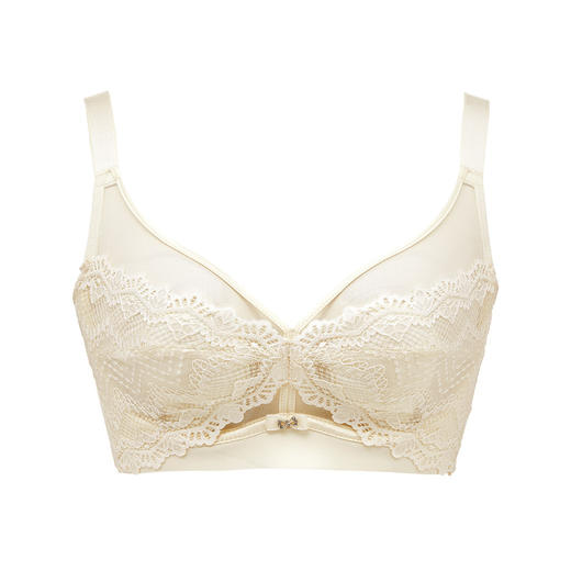 都市丽人舒软挺塑调整型内衣BC薄3/4杯蕾丝塑身文胸三排软钢圈LJ33A2 商品图7