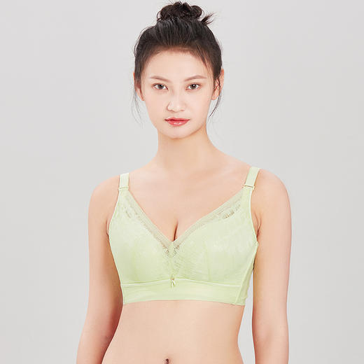 都市丽人完美包容内衣CD薄3/4杯蕾丝文胸四排软钢圈YB32J1 商品图2
