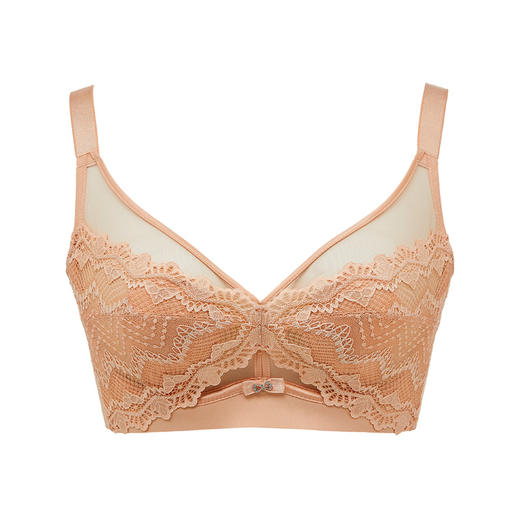 都市丽人舒软挺塑调整型内衣BC薄3/4杯蕾丝塑身文胸三排软钢圈LJ33A2 商品图5