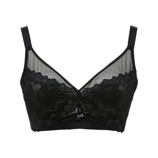 都市丽人舒软挺塑调整型内衣BC薄3/4杯蕾丝塑身文胸三排软钢圈LJ33A2 商品图4