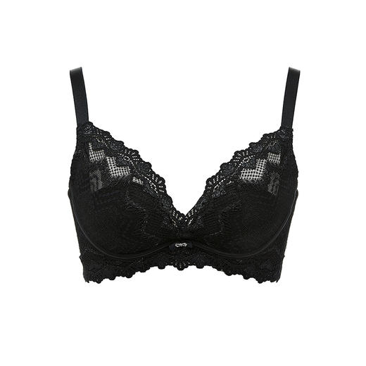 都市丽人舒软挺塑调整型内衣BC薄3/4杯蕾丝塑身文胸三排软钢圈LJ32A2 商品图4