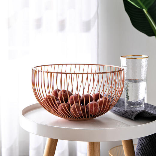 零食水果盘创意客厅家用新款茶几北欧果盆时尚盘子网红果盘水果蓝jsr14 商品图6