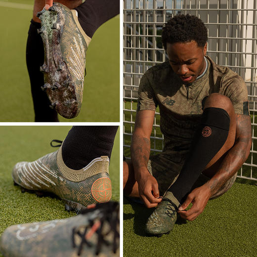 NEWBALANCE/新百伦 NB X STONE ISLAND Furon V7 Pro FG 石头岛NB联名款Furon高端FG足球鞋 迷彩绿 商品图2