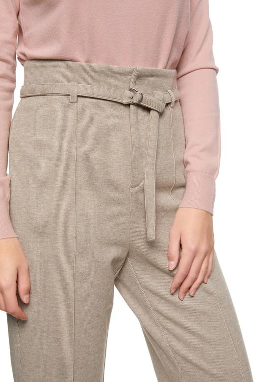 OSA欧莎 简约米色高腰长裤 8620 商品图2