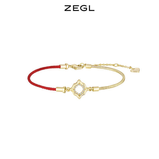 ZEGL设计师本命年系列心愿兔柿柿如意红绳手链女高级感珍珠手饰品 商品图1