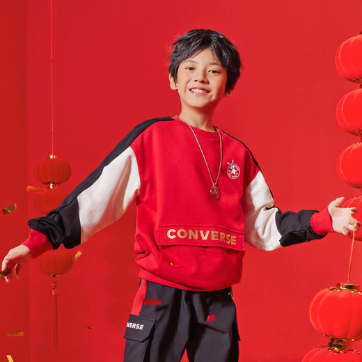 CONVERSE 春 大童 小童 卫衣 CNVN-FW-D692 商品图4