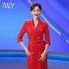 IWY/高级感西装连衣裙女前开叉气质绑带年会演讲主持人礼服正装职业装213175Q1 商品缩略图1