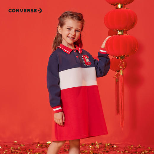 CONVERSE 春 大童 小童 连衣裙 CNVG-DR-D555 商品图0