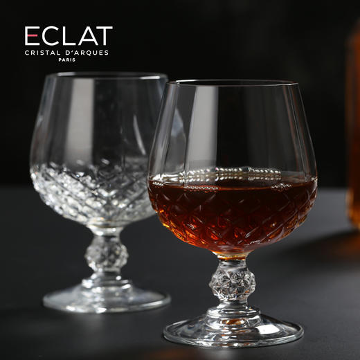 法国进口CDA长胜白兰地酒杯xo洋酒杯家用高端水晶玻璃杯干邑烈酒杯6头套装320ml 商品图1