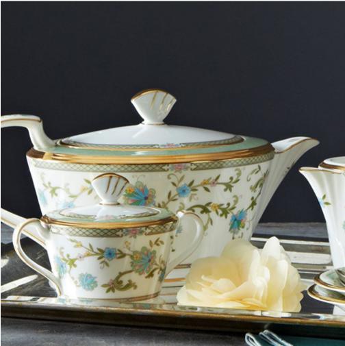 YOSHINO日本吉野樱花骨瓷茶壶单壶欧式带盖家用茶具 商品图2