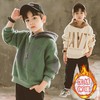 MLY-9-16 儿童装男童冬装加绒卫衣一体绒秋冬款2022新款男孩冬季加厚连帽潮 商品缩略图2