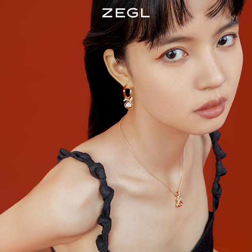 ZEGL设计师本命年系列如意兔子项链女生轻奢小众高级设计感锁骨链 商品图5