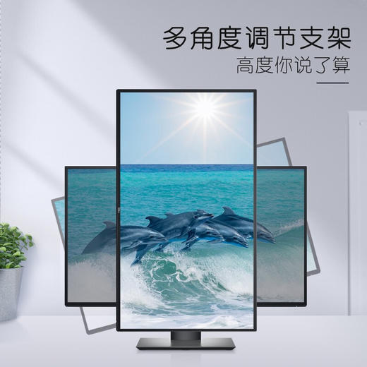 戴尔（DELL）UltraSharp 27英寸 专业显示器 4K IPS Type-C90W反向充电 HDR400 旋转升降 四边微边 U2720QM 商品图4