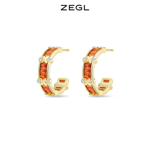 ZEGL设计师本命年系列如意兔C型耳环女耳钉925银针小众秋冬耳饰品 商品图0