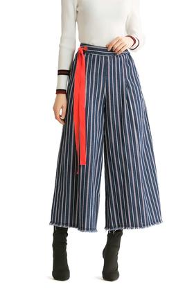 ELLA JADE 条纹阔腿牛仔裤 344