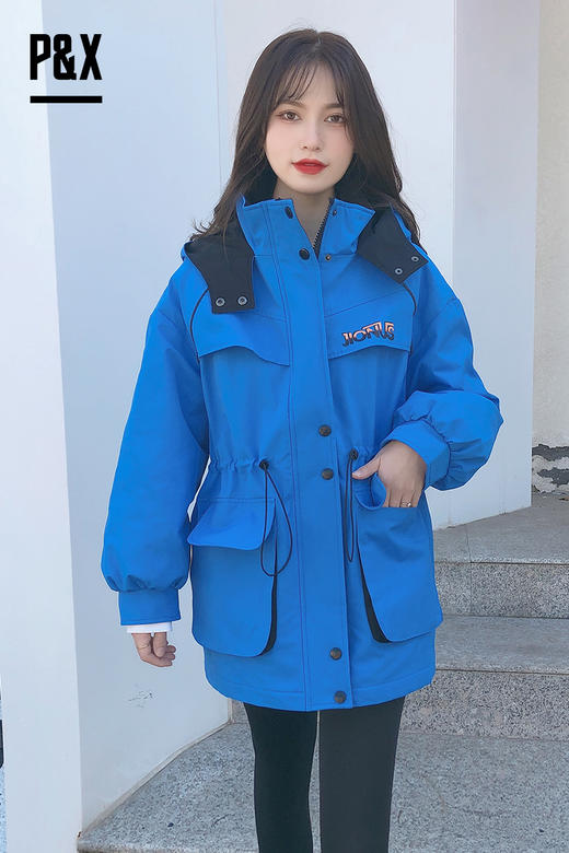 P&X设计师女装 2022冬季 梭织中长款外套 822413466 商品图3