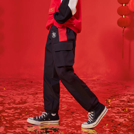CONVERSE 春 大童 小童 加绒长裤 CNVN-WP-D694 商品图1
