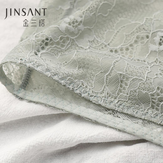 金三塔新品 真丝蕾丝中腰内裤女 桑蚕丝透气三角裤女 （私密物品不支持退换）NZFAC206/NZFAC210 商品图3