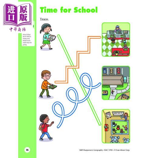 【中商原版】技能铅笔刀系列地理K级 Geography Grade K Activity Book 商品图4