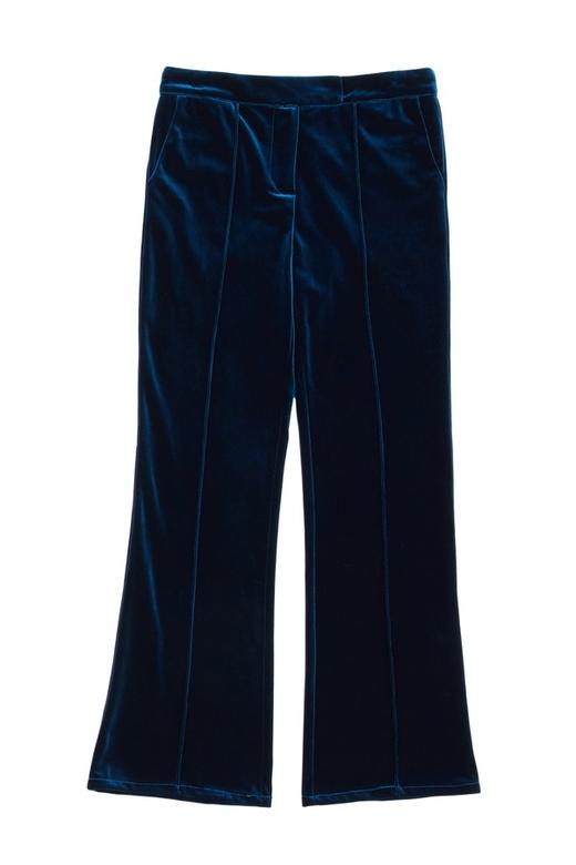 AUGUST 1 EIGHT 深蓝丝绒高腰长裤 4901 商品图4
