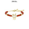 ZEGL设计师本命年系列如意锁兔子手链女生ins小众设计红玛瑙手饰 商品缩略图0