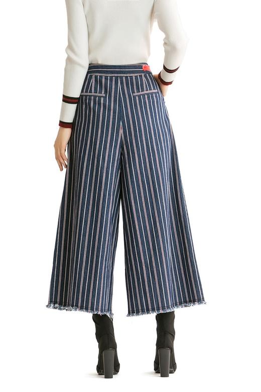 ELLA JADE 条纹阔腿牛仔裤 344 商品图5