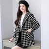 小个子毛呢大衣2022年新款加厚时尚气质宽松格纹冬季外套HR-WS22859 商品缩略图0