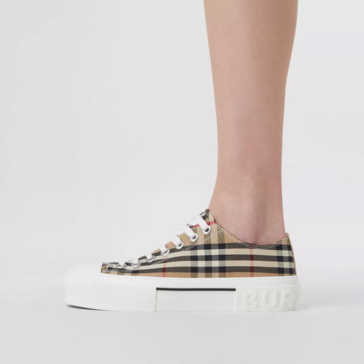 BURBERRY 巴宝莉 女士 Vintage 格纹棉质休闲运动鞋 格子 8050506 A7028 商品图2