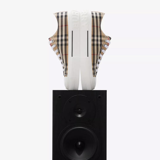 BURBERRY 巴宝莉 女士 Vintage 格纹棉质休闲运动鞋 格子 8050506 A7028 商品图3