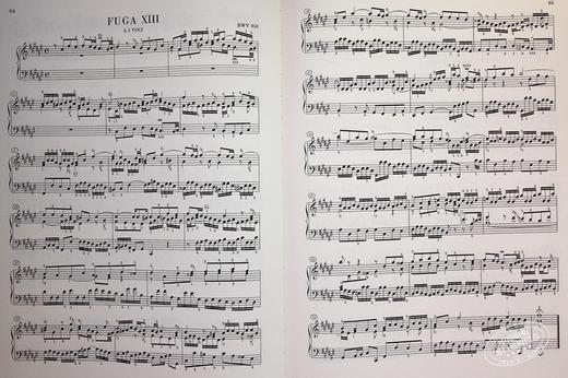 【中商原版】The Well Tempered Clavier Part I BWV 846 869 进口艺术 巴赫十二平均律集 钢琴独奏带指法 商品图6