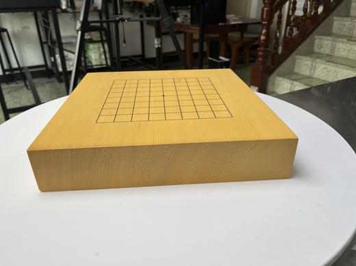 6厘米厚新榧独木小棋盘（一面13路一面9路）画线。 商品图5