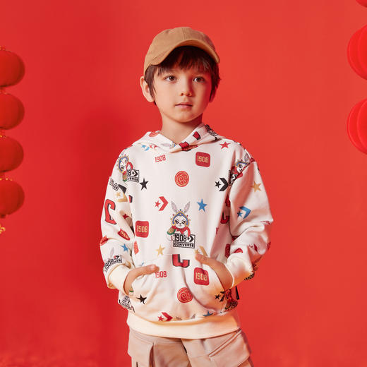 CONVERSE 春 大童 小童 卫衣 CNVB-PO-D523 商品图1