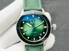 GF全新宝珀五十寻系列深潜器无沟双髻鲨限量版腕表5005，极光绿表盘上，线条饰纹捕捉光线、折射异彩！深海极光，蕴藏极妙美感。冷峻外壳，强度高，极耐磨，动感色泽尽显时尚张力，搭配正品一致的钛金属壳套。 商品缩略图14