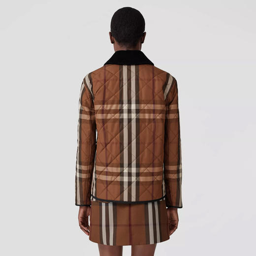 BURBERRY 巴宝莉 女士格纹菱形绗缝尼龙外套棉服 格子 8060487 A8900 商品图2