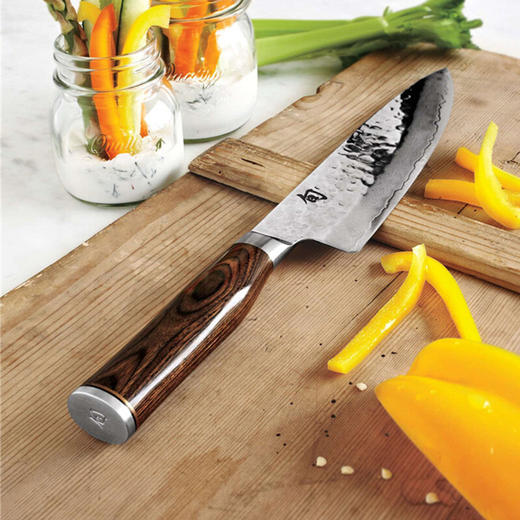 日本进口旬刀菜刀切肉刀 大马士革钢厨师刀尊贵系列主厨刀切片 TDM-0706 商品图6
