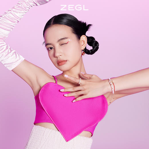 ZEGL设计师本命年系列心愿兔柿柿如意红绳手链女高级感珍珠手饰品 商品图5